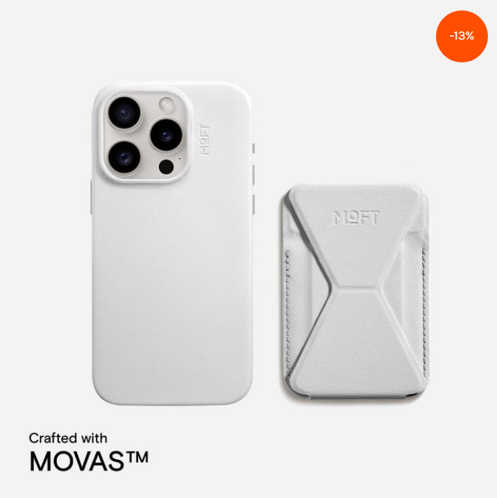 Case, Stand & Wallet Snap Set MOVAS™ for iPhone 15 - MagSafe Compatible SAVE 13% Moft
